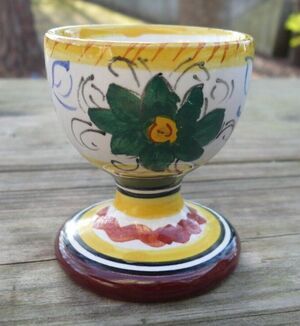 Vintage Deruta Egg Cup 2 1/4" Italy